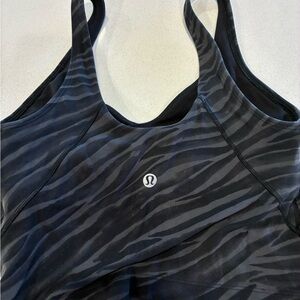 lululemon athletica Dark Zebra Pattern Sports Bra